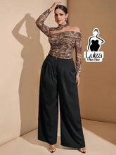 Calça Pantalona Alfaiataria Pregas Elegante Plus Size