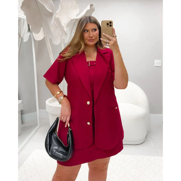 Blazer Alfaiataria Bordô