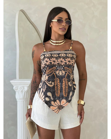 Cropped Ponta Zebrann